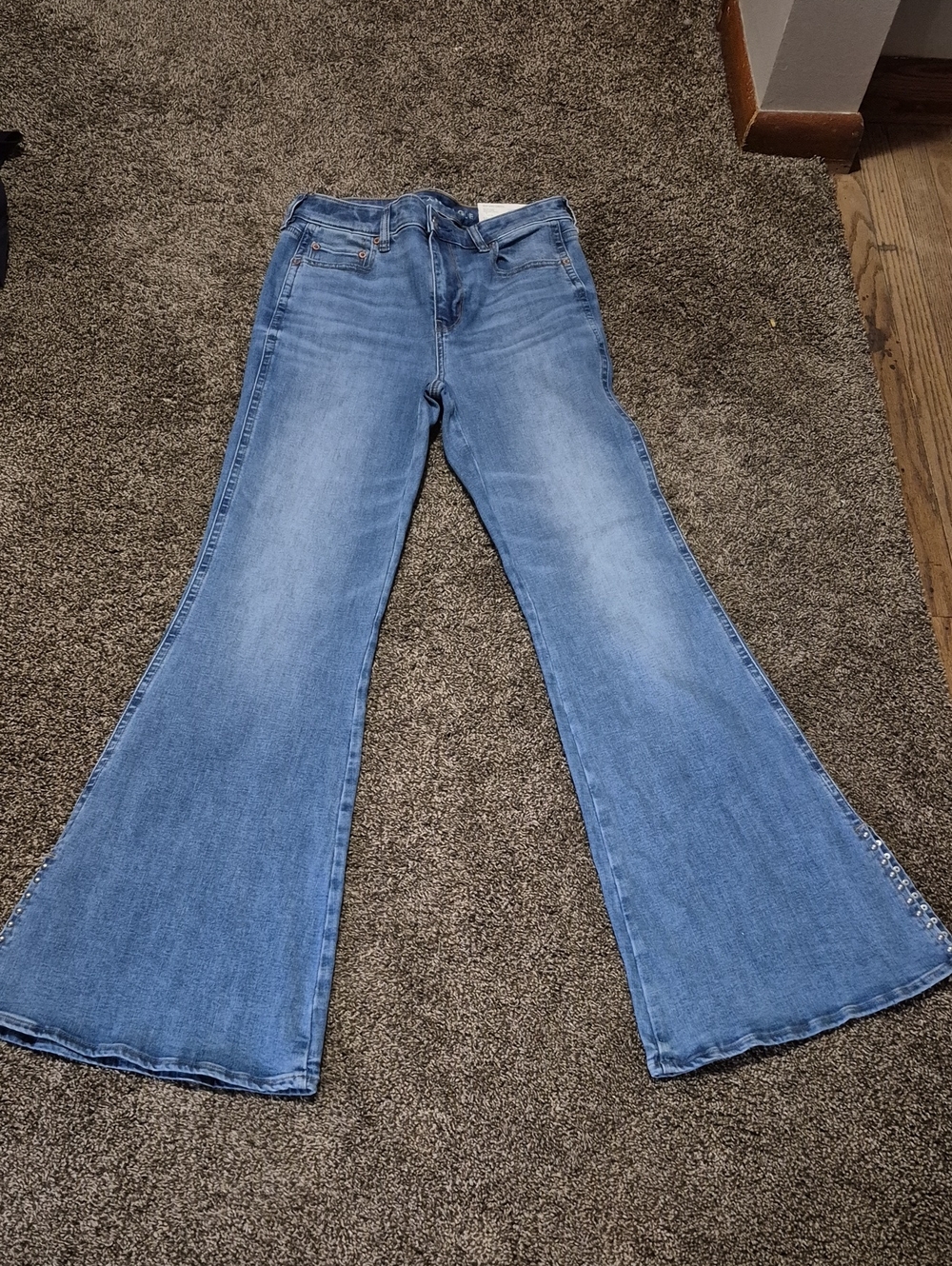 NWT American Eagle Festival Flare Women's Jeans Size 10 Long